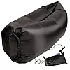 Ламзак Пляжний диван-мішок Чорний Надувний матрац (160х70 см) AIR SOFA CLOUD, фото 6