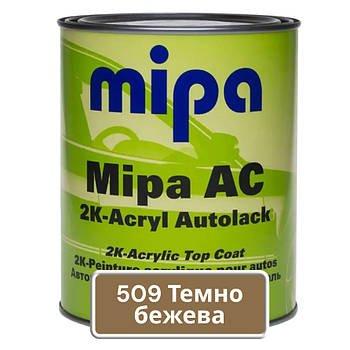 Акрилова фарба для авто MIPA 509 Темно-бежева 1 л (без затвердника)