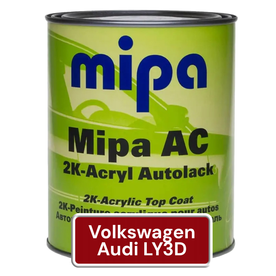 Акрилова фарба для авто MIPA Volkswagen/Audi LY3D 1 л (без затвердника), фото 1