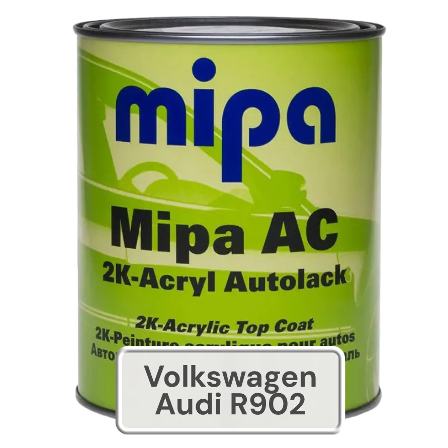 Акрилова фарба для авто MIPA Volkswagen/Audi R902 1 л (без затвердника), фото 1