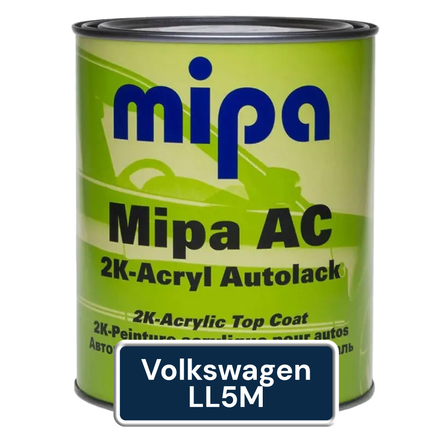 Акрилова фарба для авто MIPA Volkswagen LL5M 1 л (без затвердника), фото 1