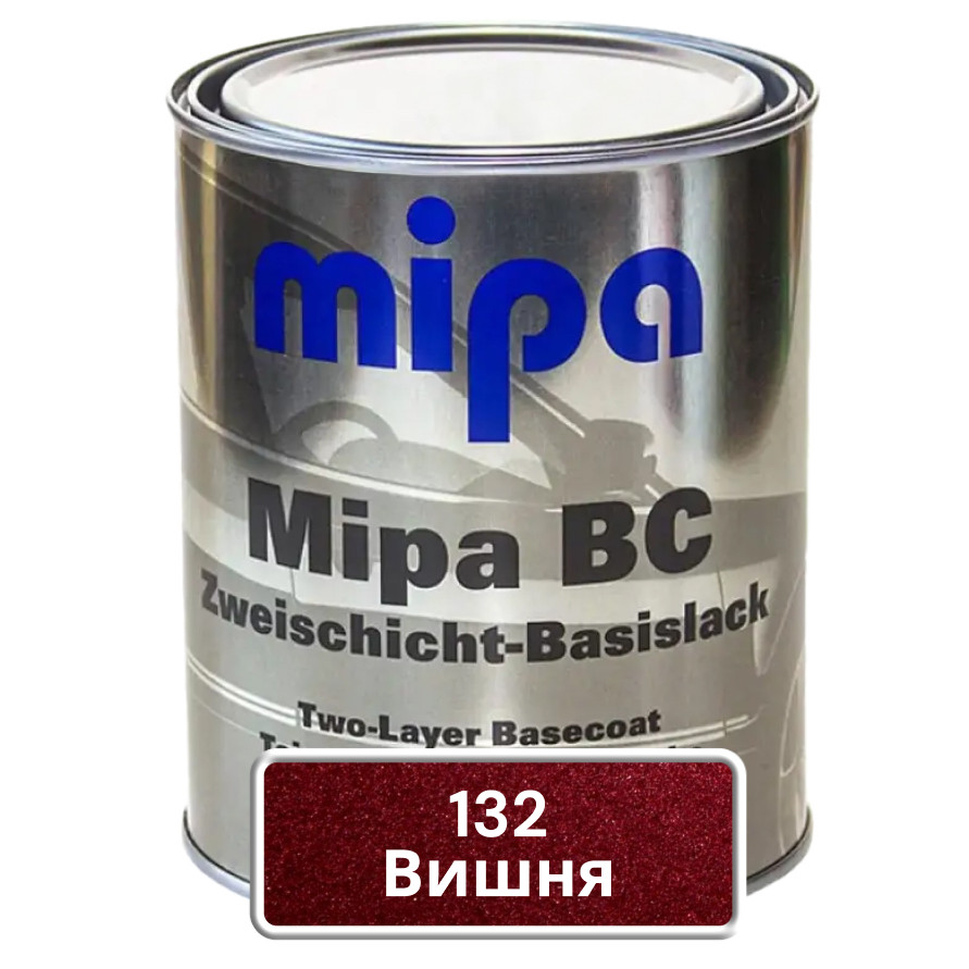 132 Вишня Авто фарба металік Mipa 1л, фото 1