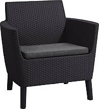 Комплект садових меблів Keter Salemo 3 seater set, графіт, фото 2