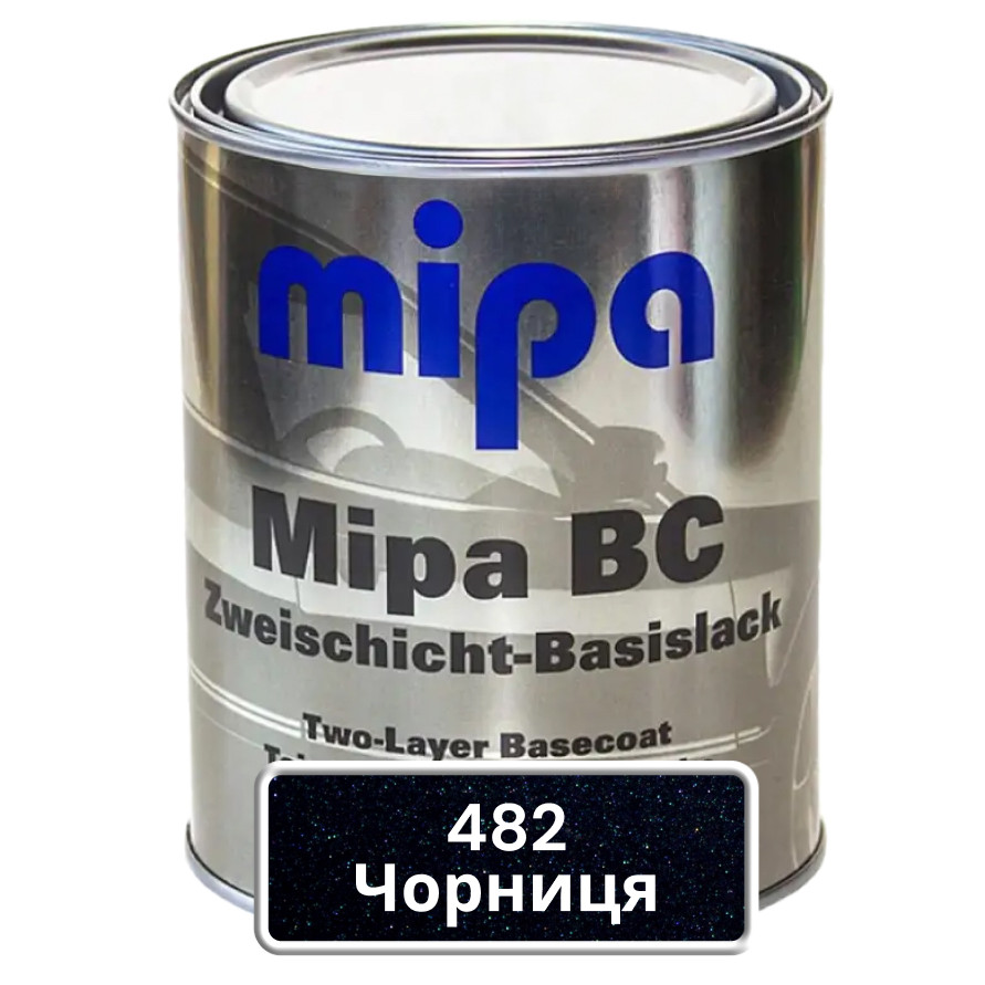 482 Чорниця Авто фарба металік Mipa 1л, фото 1