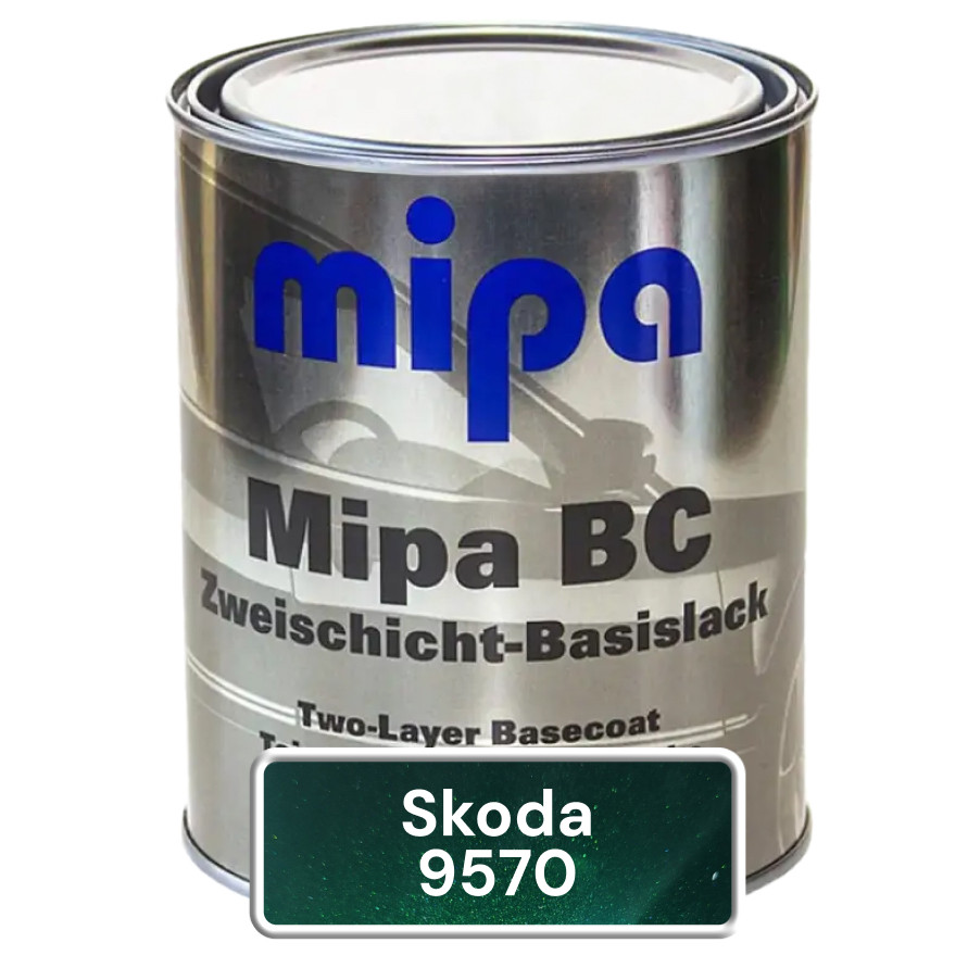 Skoda 9570 Lakegreen Авто фарба металік Mipa 1л, фото 1