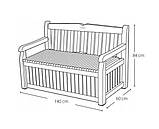 Лава-скриня Keter Eden Garden Bench 265 л. 230398 для зберігання бежева (183978), фото 3