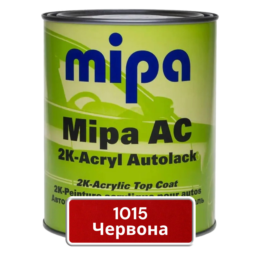 Акрилова фарба для авто MIPA 1015 Червона 1 л (без затвердника), фото 1