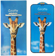 Захисне скло iPhone 12/12 Pro (6.1) black frame Giraffe Antistatic