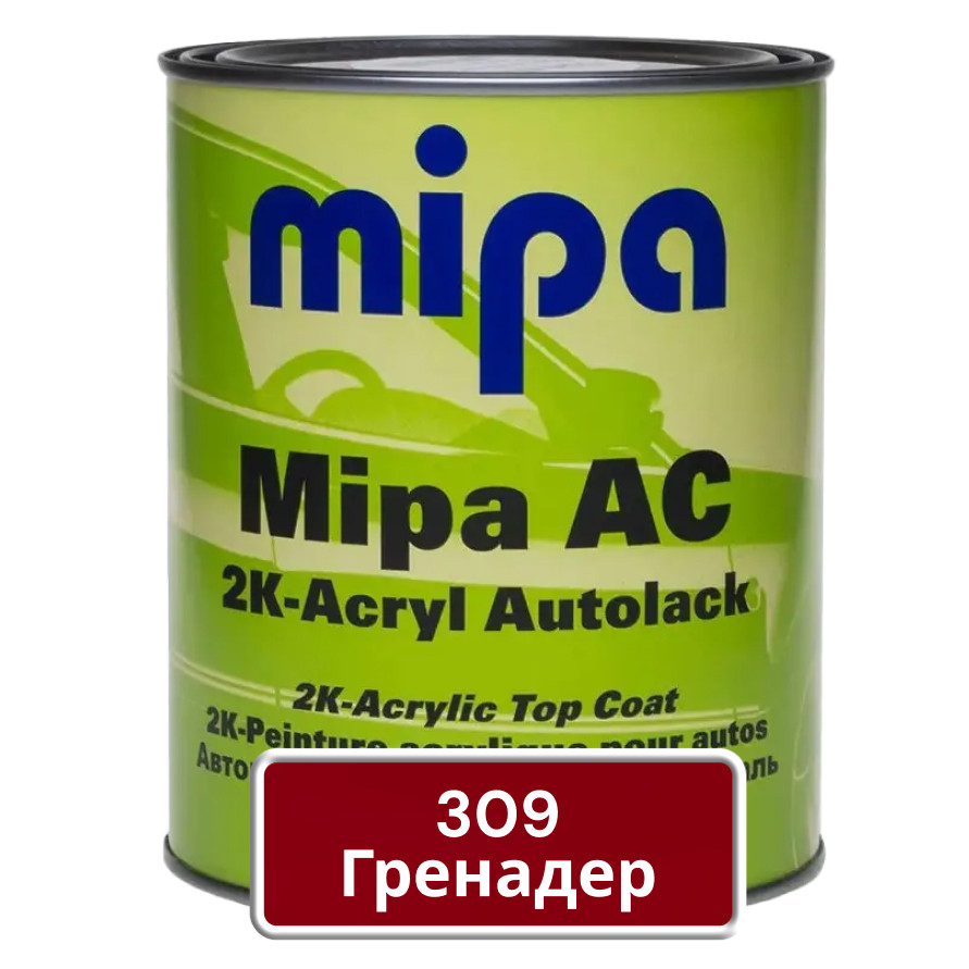 Акрилова фарба для авто MIPA 309 Гренадер 1 л (без затвердника), фото 1