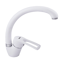 Змішувач для кухні ZERIX YUB-181 білий матовий (ZX2762) картридж/гайка