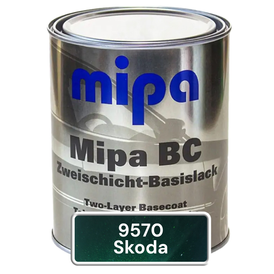 9570 Skoda Naturegreen Авто фарба металік Mipa 1л, фото 1