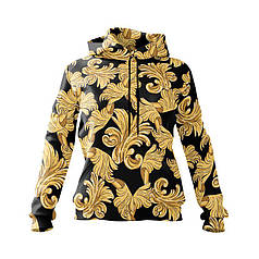 Худі жіноче з принтом «Версаче. Патерн. Versace. Pattern»
