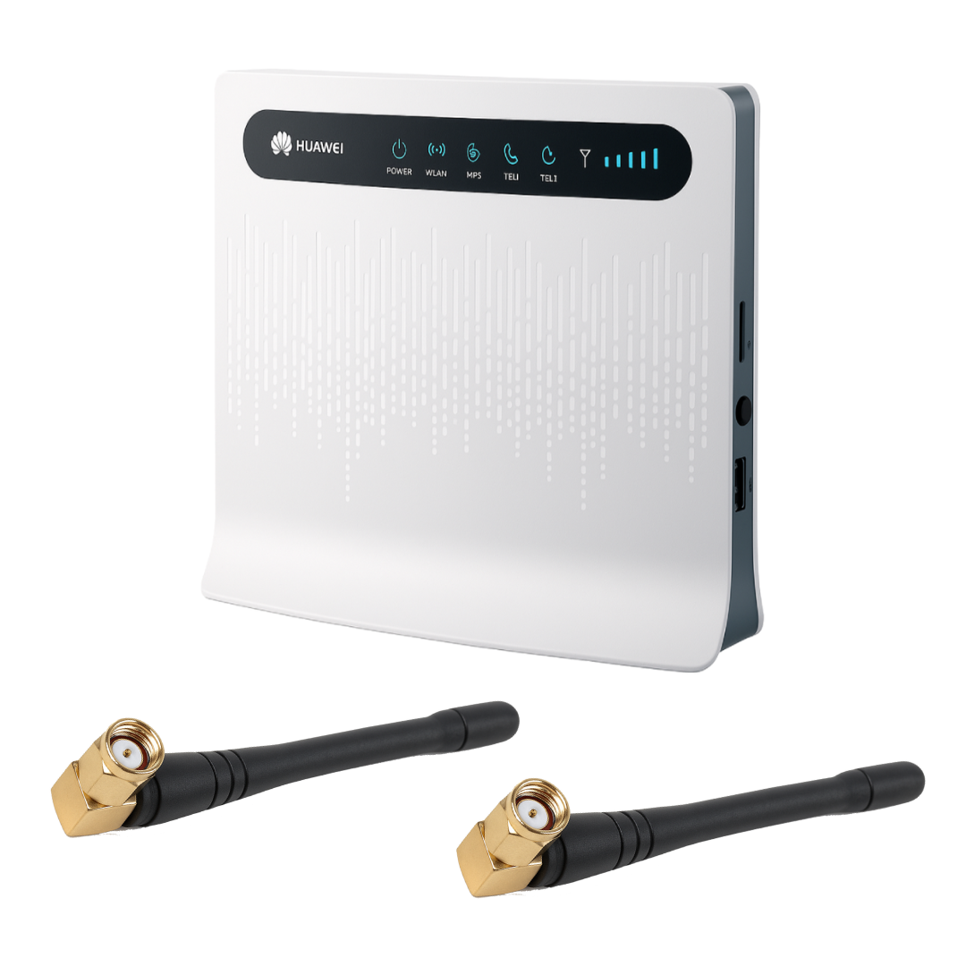 3G/4G WiFi комплект до бездротового інтернету маршрутизатор Huawei B593s-12 + 2 штатні 4G LTE антени