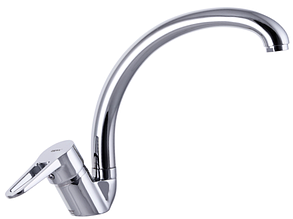 Змішувач для кухні ZERIX PUD-4 A045 хром (ZX2994) картридж/гайка