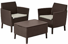 Комплект садових меблів Keter Salemo balcony set, коричневий