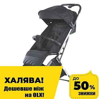 Прогулянкова коляска дитяча El Camino LINK ME 1129 Black Striped Чорна
