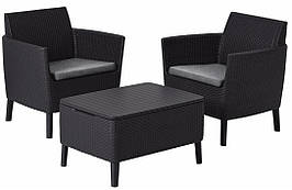 Комплект садових меблів Keter Salemo balcony set, графіт