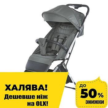 Прогулянковий візок дитячий El Camino LINK ME 1129 Moss Striped Темно-зелена