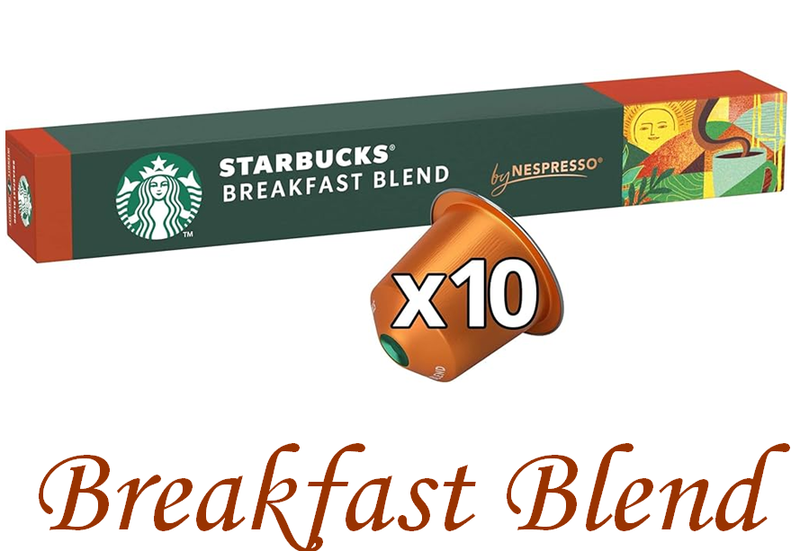 Кава в капсулах Nespresso Starbucks Breakfast Blend (тубус 10 капсул)