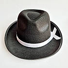 Капелюх Гангстерський фетровий, об'єм 56-58 см, фото 3