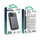 Мобільна батарея Ridea RP-M5 MAGPRO QC/PD 20W, QI 15 W with Magnetic 5000mAh, фото 2