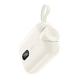 Power Bank XO PR260 Self-watch wireless charger, Type-C cable digital fast charger 20W, 10000 mAh, фото 3