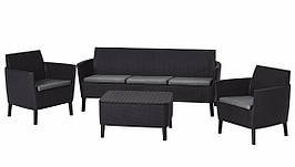 Комплект садових меблів Keter Salemo 3 seater set, графіт