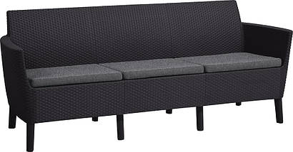 Комплект садових меблів Keter Salemo 3 seater set, графіт, фото 5
