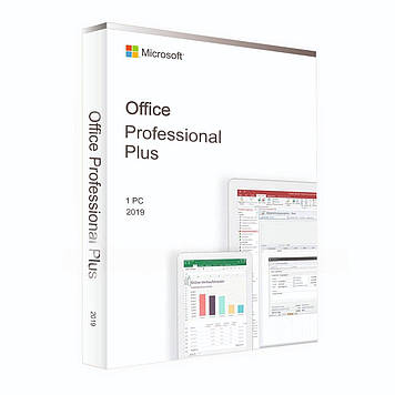 Office 2019 Professional Plus для Windows коробкова версія для 1 ПК (SKU-T5D-16814) прив'язка до облікового запису Microsoft