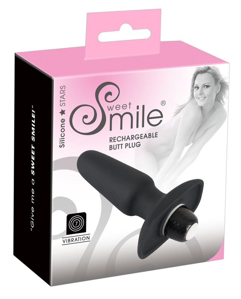 Анальна пробка з вібро Sweet Smile Rechargeable Butt