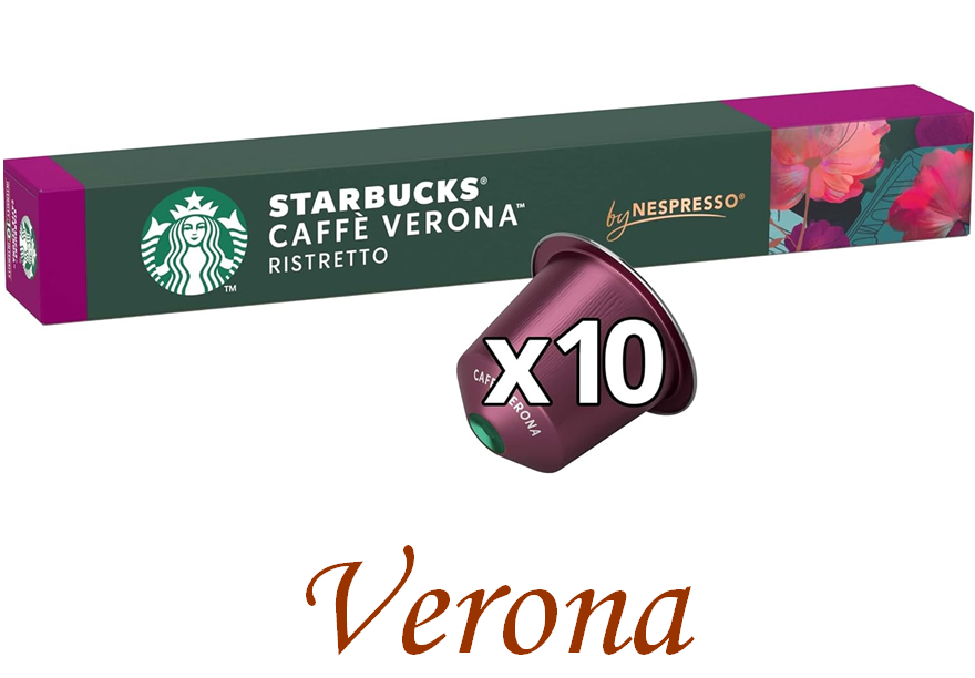 Nespresso Starbucks Cafe Verona (тубус 10 капсул)