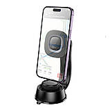 Автотримач Hoco HW31 4.5-7.0 inch Magnetic Ring Wireless 15W, фото 4
