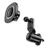 Автотримач Hoco HW30 4.5-7.0 inch Magnetic Ring Wireless 15W, фото 4