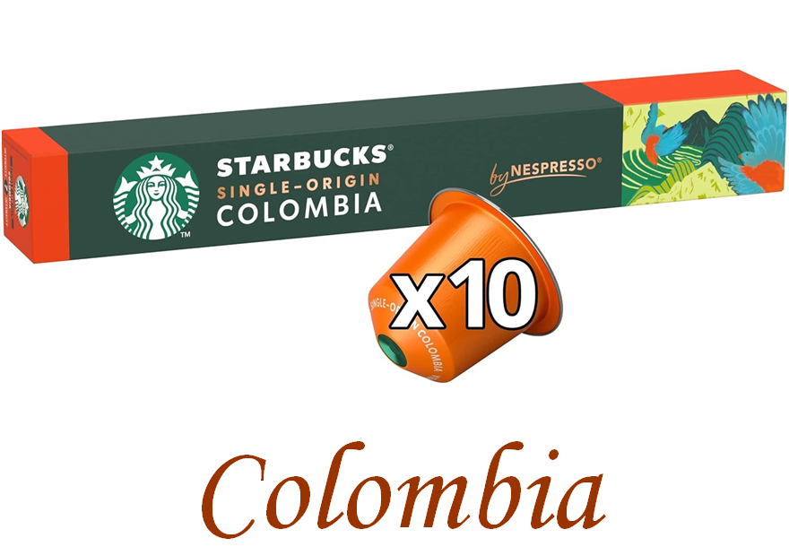 Nespresso Starbucks Colombia (тубус 10 капсул)
