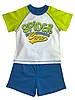 Дитячий літній комплект розмір 80 "Spider Cars” з футболкою та шортами, фото 2