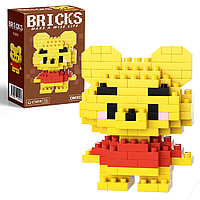 Конструктор фігурка BRICKS пікселі Вінні Пух 134 деталей C1019