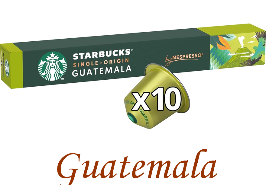 Кава в капсулах Nespresso Starbucks Single Origin Guatemala (тубус 10 капсул), фото 1
