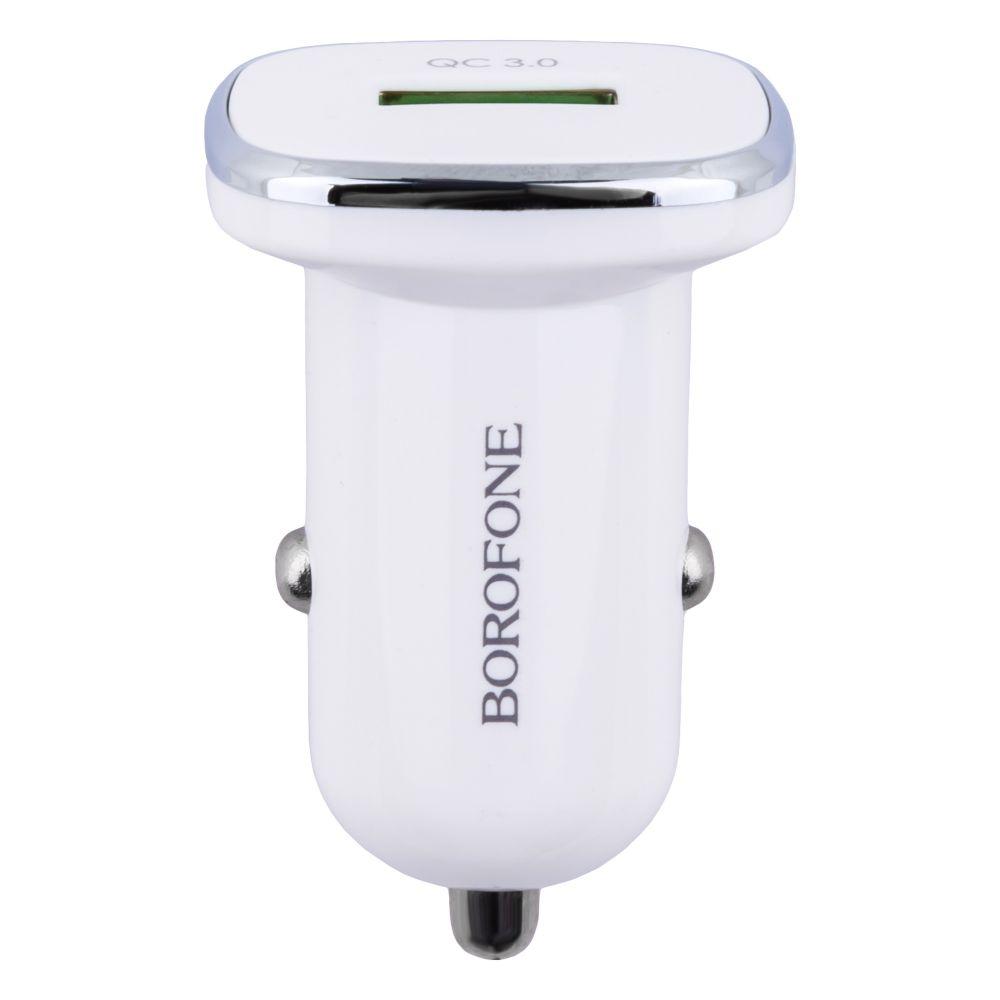 Автозарядний пристрій Borofone BZ12A QC 3.0 Type-C, фото 1