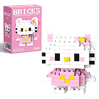 Конструктор фігурка BRICKS пікселі Хеллоу Кітті Hello Kitty 136 деталей C1017
