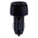Автозарядний пристрій Borofone BZ14 Type-C 2USB 2.4A, фото 4