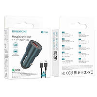 Автозарядний пристрій Borofone BZ19A Wisdom QC3.0 18W Type C