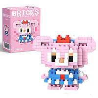 Конструктор фігурка BRICKS пікселі Ведмедик ShellieMay Duffy and Friends 184 деталей C1002
