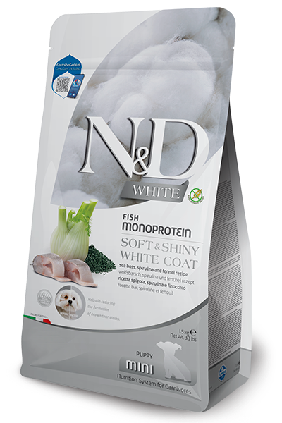 Farmina N&D White Puppy Mini для цуценят із білою шерстю 1.5 кг