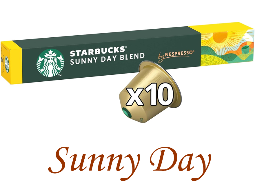 Кава в капсулах Nespresso Starbucks SUNNY DAY BLEND Lungo (тубус 10 капсул)