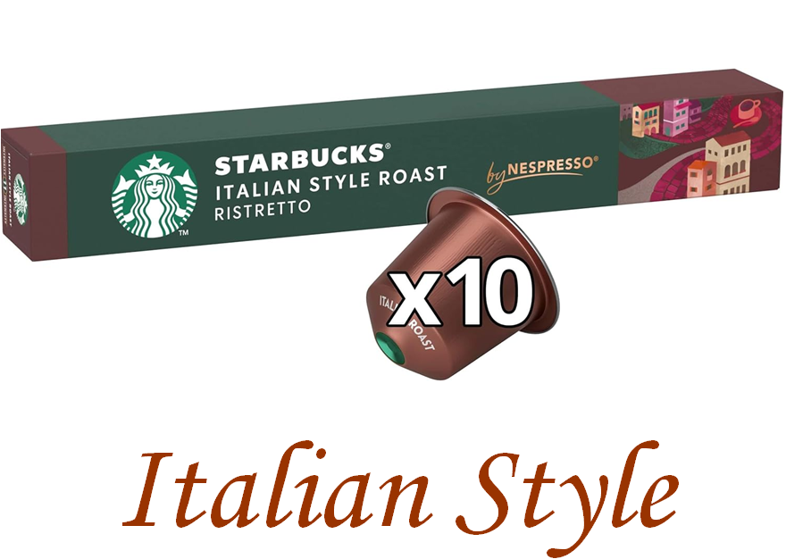 Кава в капсулах Nespresso Starbucks Italian Style (тубус 10 капсул), фото 1