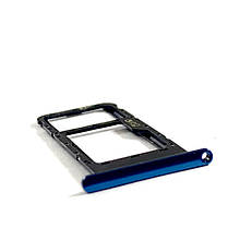 Тримач (лоток) Сім карти ZTE Blade A52 синий / Blue