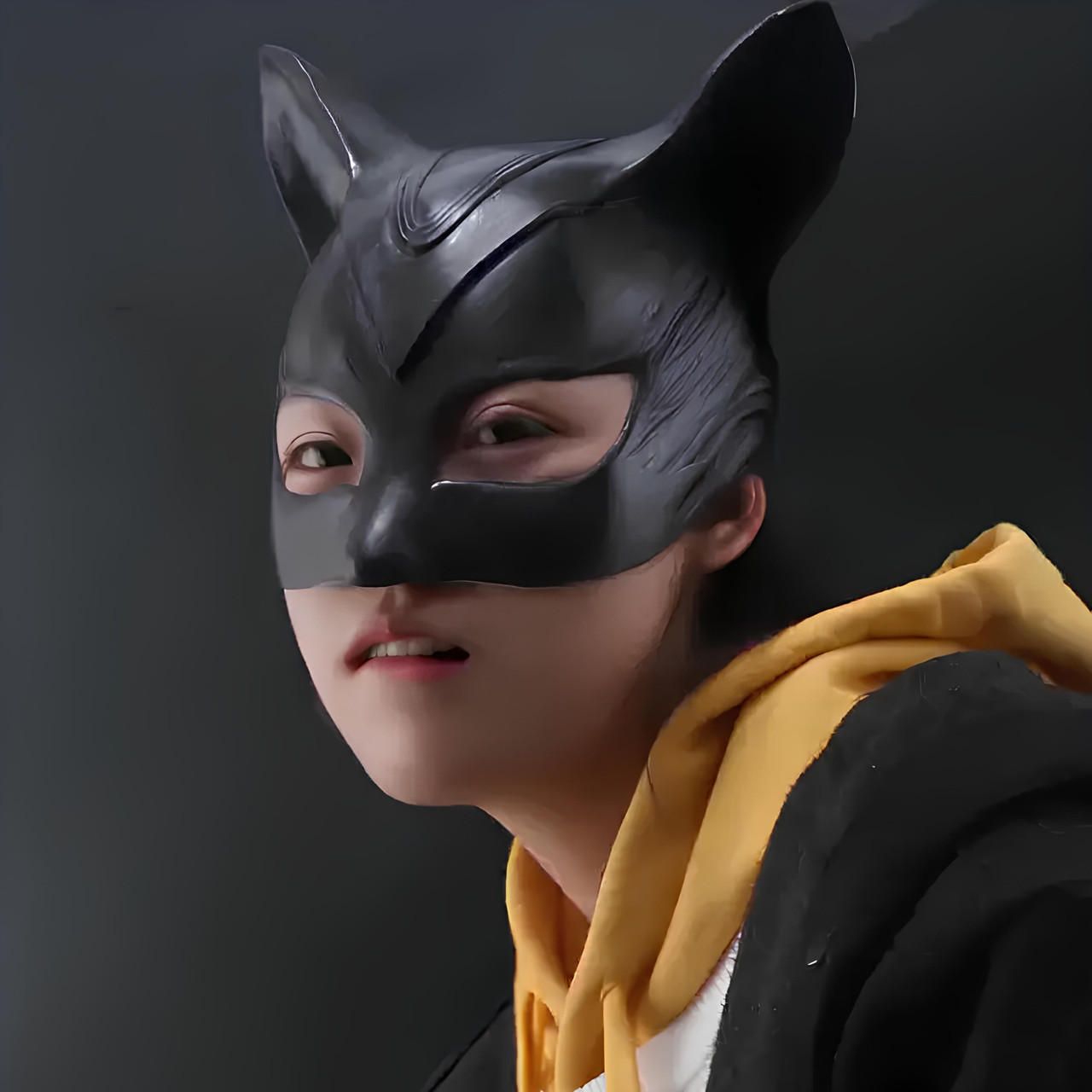 Маска Жінки Кішки, Catwoman, чорна напівлицьова маска, супергерой з коміксів про Бетмена, DC Comics