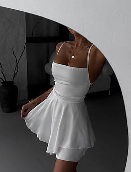 Комбінезон жіночий шовковий з відкритою спиною (Норма)