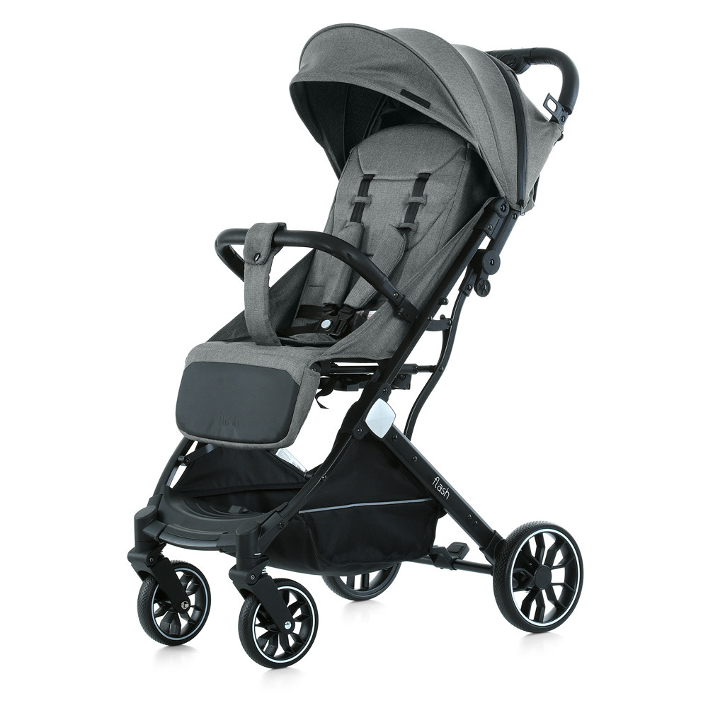 Візок дитячий M 5727-1 FLASH Stone Gray прогулянкова,регул.ручка, алюміній, темно-сірий