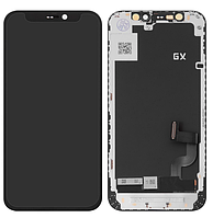 Дисплей (екран) для iPhone 12 mini, чорний, OLED, OEM Hard, GX